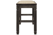 Tyler Creek Antique Black Counter Height Dining Bench - Lara FurnitureAccent Bench