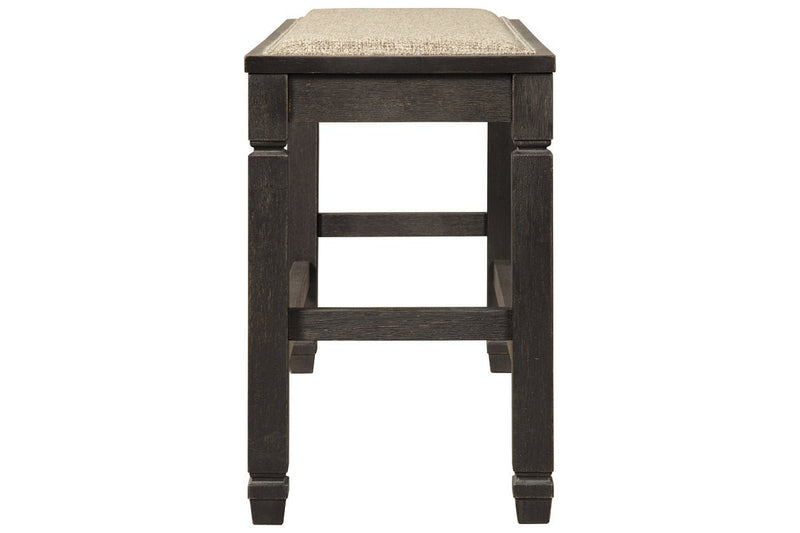 Tyler Creek Antique Black Counter Height Dining Bench - Lara FurnitureAccent Bench