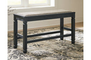 Tyler Creek Antique Black Counter Height Dining Bench - Lara FurnitureAccent Bench