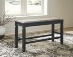 Tyler Creek Antique Black Counter Height Dining Bench - Gate FurnitureAccent Bench