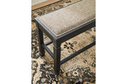 Tyler Creek Antique Black Counter Height Dining Bench - Lara FurnitureAccent Bench