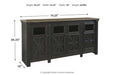 Tyler Creek Black/Gray 74" TV Stand - W736-68 - Gate Furniture