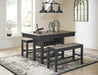 Tyler Creek Black - Gray Counter Height Set - Gate FurnitureCounter Height Set