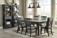 Tyler Creek Black - Gray Dining Room Set - Gate FurnitureDining Room Set