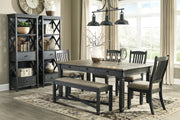 Tyler Creek Black - Gray Dining Room Set - Lara FurnitureDining Room Set