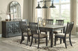 Tyler Creek Black - Gray Dining Room Set - Gate FurnitureDining Room Set