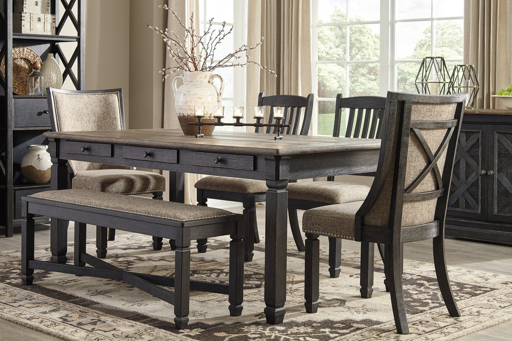 Tyler Creek Black - Gray Dining Room Set - Gate FurnitureDining Room Set