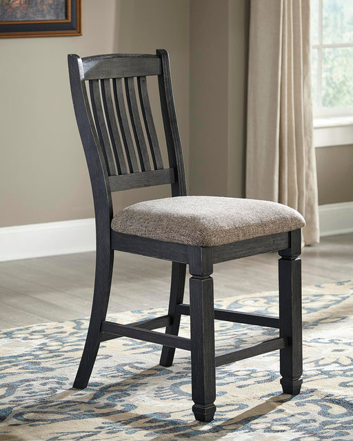 Tyler Creek Black/Grayish Brown Counter Height Bar Stool (Set of 2) - D736-124X2