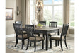 Tyler Creek Black/Gray Dining Table - Gate FurnitureDining Table