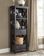 Tyler Creek Black/Gray Display Cabinet - Lara FurnitureCabinet