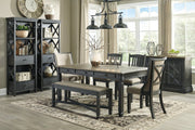 Tyler Creek Black/Gray Display Cabinet - Lara FurnitureCabinet