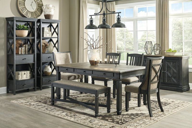 Tyler Creek Black/Gray Display Cabinet - Lara FurnitureCabinet