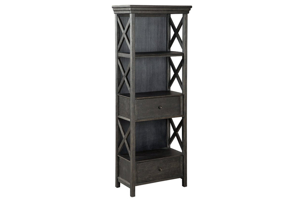 Tyler Creek Black/Gray Display Cabinet - Gate FurnitureCabinet