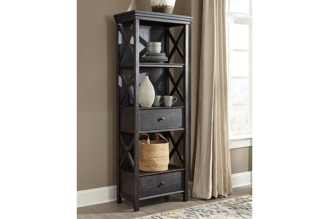 Tyler Creek Black/Gray Display Cabinet - Gate FurnitureCabinet