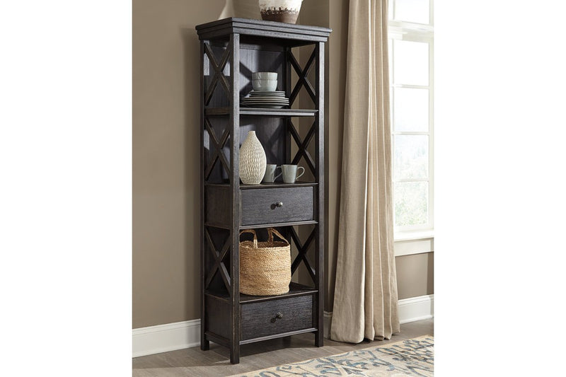Tyler Creek Black/Gray Display Cabinet - Lara FurnitureCabinet