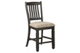Tyler Creek Black/Grayish Brown Counter Height Bar Stool (Set of 2) - Gate FurnitureBarstool