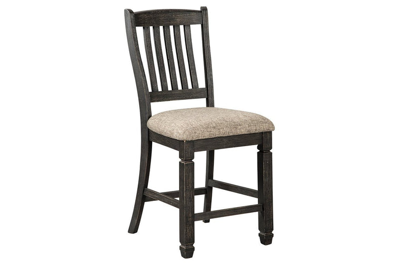 Tyler Creek Black/Grayish Brown Counter Height Bar Stool (Set of 2) - Lara FurnitureBarstool