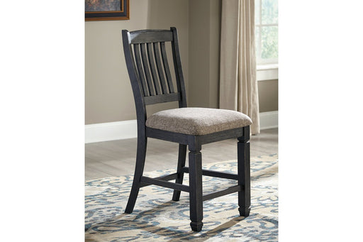 Tyler Creek Black/Grayish Brown Counter Height Bar Stool (Set of 2) - Lara FurnitureBarstool