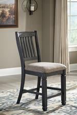Tyler Creek Black/Grayish Brown Counter Height Bar Stool (Set of 2) - Lara FurnitureBarstool