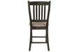 Tyler Creek Black/Grayish Brown Counter Height Bar Stool (Set of 2) - Gate FurnitureBarstool