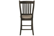 Tyler Creek Black/Grayish Brown Counter Height Bar Stool (Set of 2) - Lara FurnitureBarstool