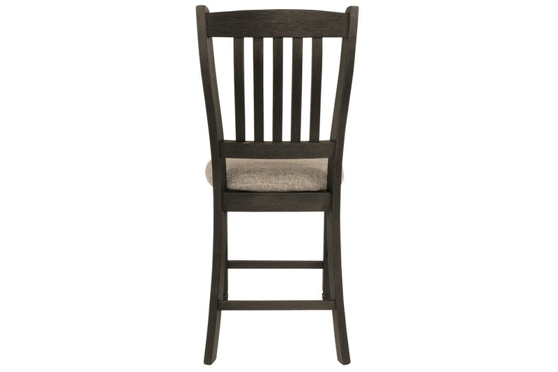 Tyler Creek Black/Grayish Brown Counter Height Bar Stool (Set of 2) - Lara FurnitureBarstool