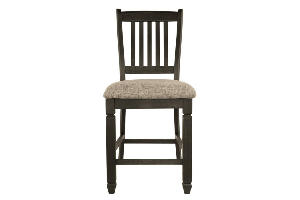 Tyler Creek Black/Grayish Brown Counter Height Bar Stool (Set of 2) - Gate FurnitureBarstool