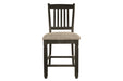 Tyler Creek Black/Grayish Brown Counter Height Bar Stool (Set of 2) - Gate FurnitureBarstool
