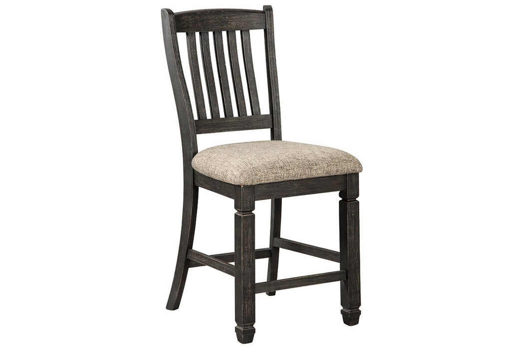 Tyler Creek Black/Grayish Brown Counter Height Bar Stool (Set of 2) - Gate FurnitureBarstool