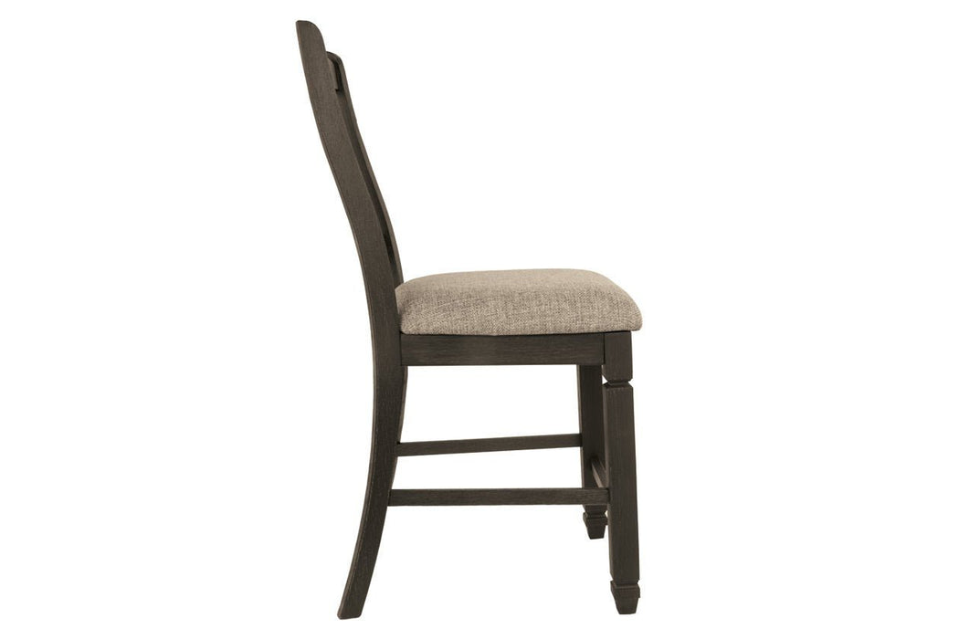 Tyler Creek Black/Grayish Brown Counter Height Bar Stool (Set of 2) - Gate FurnitureBarstool