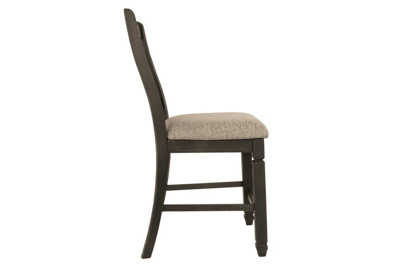 Tyler Creek Black/Grayish Brown Counter Height Bar Stool (Set of 2) - Lara FurnitureBarstool