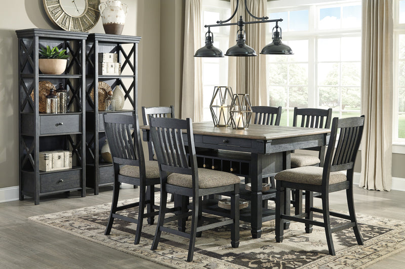 Tyler Creek Black/Grayish Brown Counter Height Set - Gate FurnitureCounter Height Set
