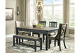 Tyler Creek Black/Grayish Brown Dining Chair (Set of 2) - Gate FurnitureDining Chair
