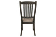 Tyler Creek Black/Grayish Brown Dining Chair (Set of 2) - Gate FurnitureDining Chair