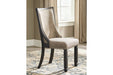 Tyler Creek Black/Grayish Brown Dining Chair (Set of 2) - Gate FurnitureDining Chair