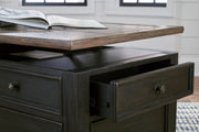 Tyler Creek Coffee Table with 1 End Table in Grayish Brown/Black - PKG008765