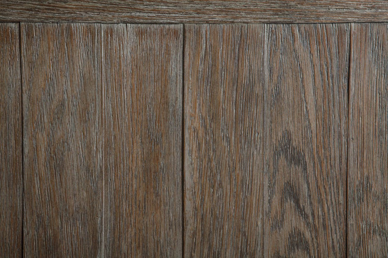 Tyler Creek Grayish Brown/Black Chairside End Table with USB Ports & Outlets - Lara FurnitureEnd Table Chair Side