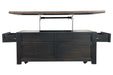Tyler Creek Grayish Brown/Black Coffee Table with Lift Top - Gate FurnitureCoffee Table
