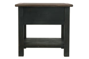 Tyler Creek Grayish Brown/Black End Table - Gate FurnitureEnd Table