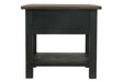Tyler Creek Grayish Brown/Black End Table - Gate FurnitureEnd Table