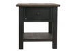 Tyler Creek Grayish Brown/Black End Table - Gate FurnitureEnd Table