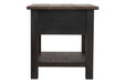 Tyler Creek Grayish Brown/Black End Table - Gate FurnitureEnd Table