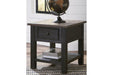 Tyler Creek Grayish Brown/Black End Table - Gate FurnitureEnd Table