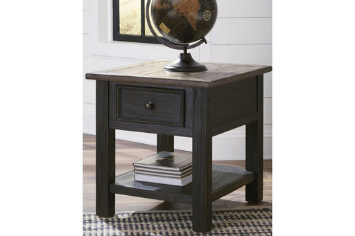 Tyler Creek Grayish Brown/Black End Table - Gate FurnitureEnd Table
