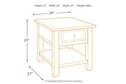 Tyler Creek Grayish Brown/Black End Table - Lara FurnitureEnd Table