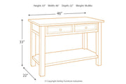Tyler Creek Grayish Brown/Black Sofa/Console Table - Lara FurnitureSofa Table