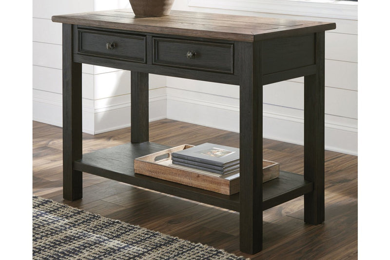 Tyler Creek Grayish Brown/Black Sofa/Console Table - Lara FurnitureSofa Table