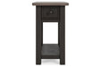 Tyler Creek Two - tone Chairside End Table - Gate FurnitureEnd Table Chair Side