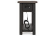 Tyler Creek Two - tone Chairside End Table - Gate FurnitureEnd Table Chair Side