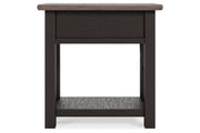 Tyler Creek Two - tone Chairside End Table - Gate FurnitureEnd Table Chair Side